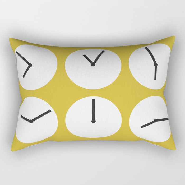 Minimal clock collection 6 Rectangular Pillow