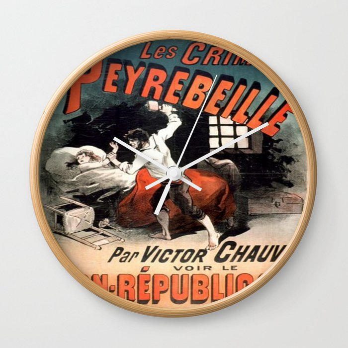 Vintage poster - Les Crimes de Peyrebeille Wall Clock