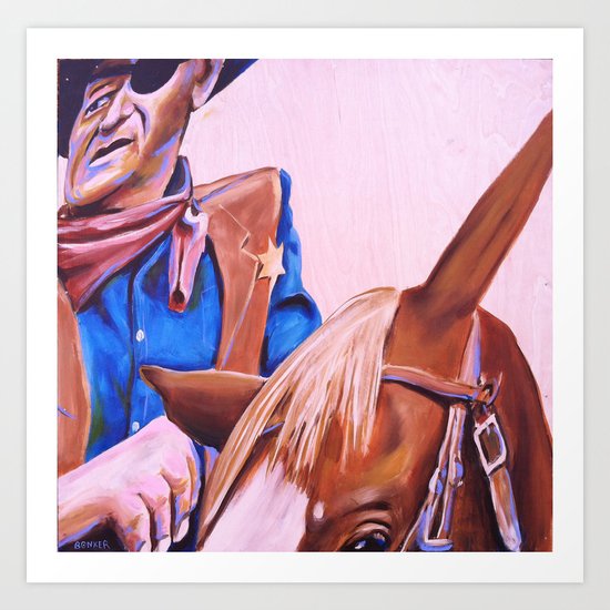Rooster Cogburn Art Print
