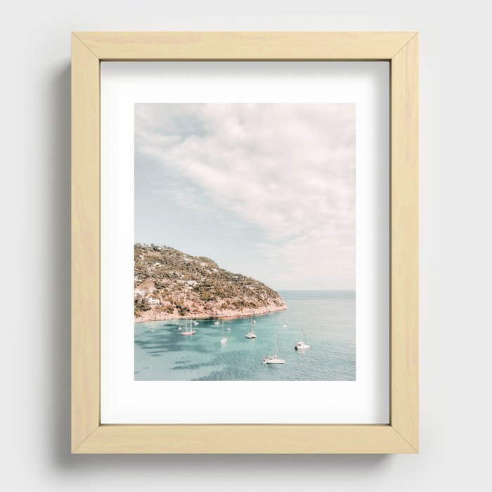 Ibiza Coast Summer Holiday Recessed Framed Print