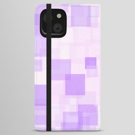 Purple Squares iPhone Wallet Case