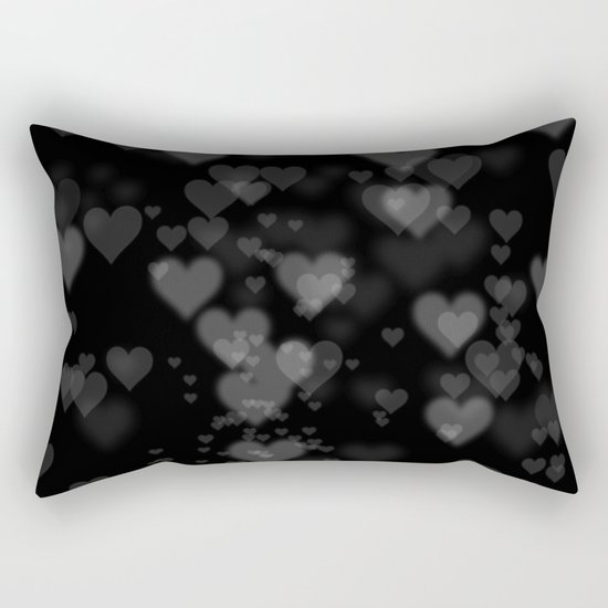 Black Hearts 01 Rectangular Pillow