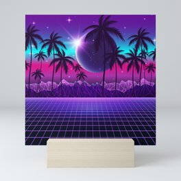 Twilight Retrowave Mini Art Print