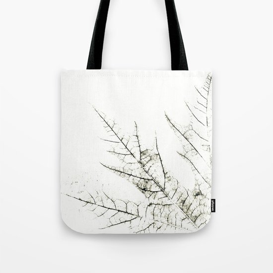 Maple Leaf Silhouette On White Background Tote Bag