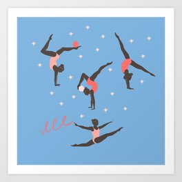 The gymnasts Art Print