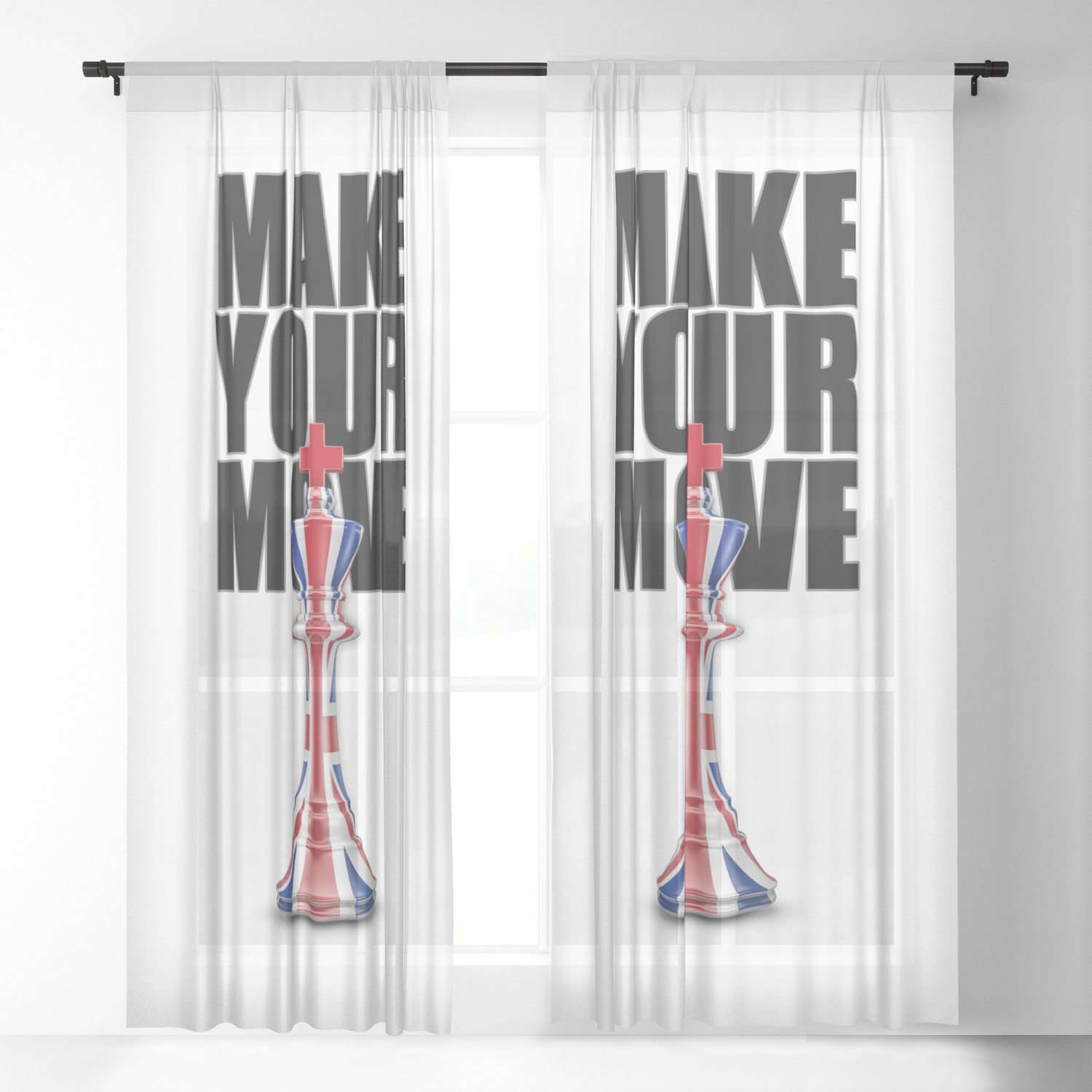Make Your Move Uk 3d Render Of Chess King With British Flag