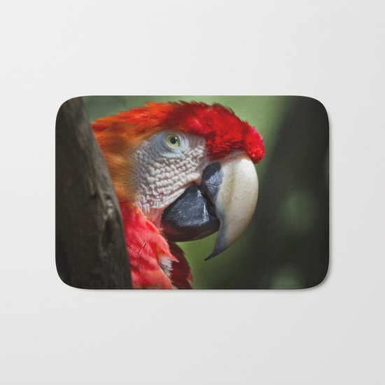 Scarlet Macaw Bath Mat