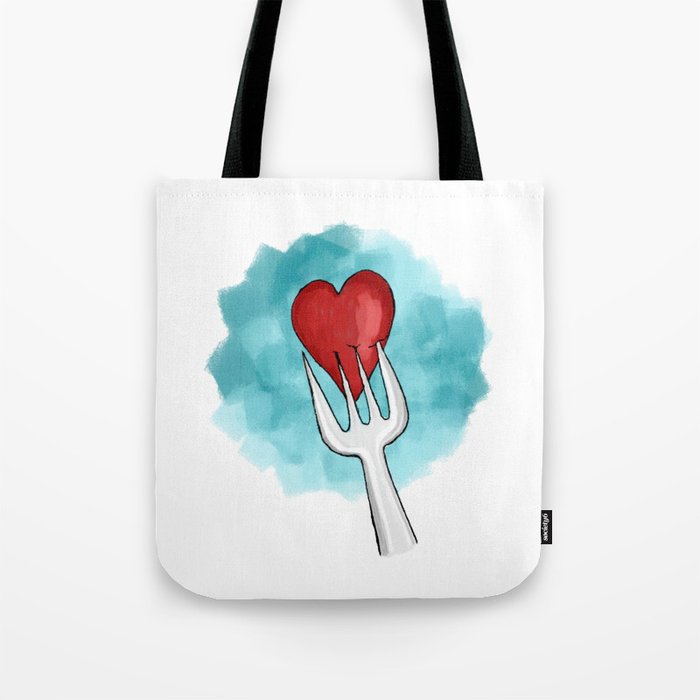 Stabbed Heart Tote Bag