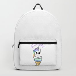 Cute Unicorn Ice Cream Cone Unicone Scoop Backpack