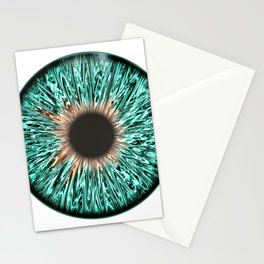 The Blue-Green Iris Stationery Card