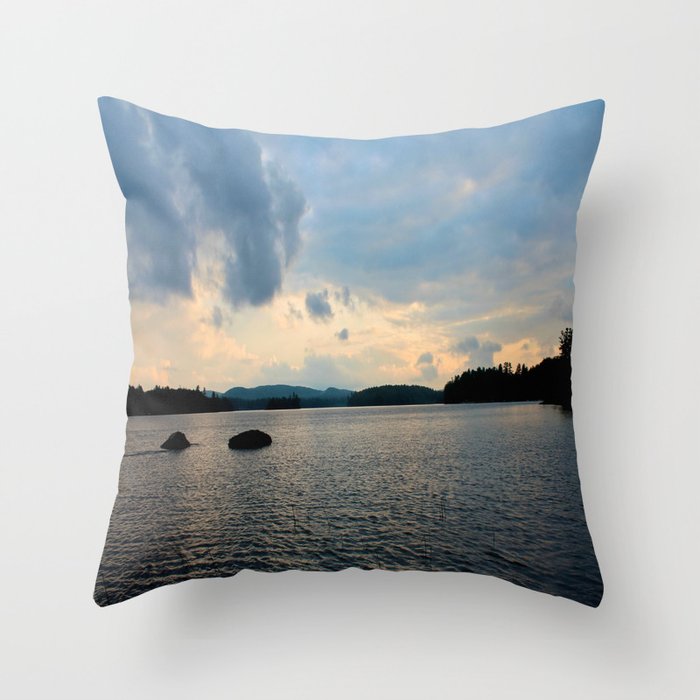 A Two Stoned Dusk  Throw Pillow