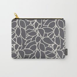 Cascading Ginger Flowers Charcoal Carry-All Pouch