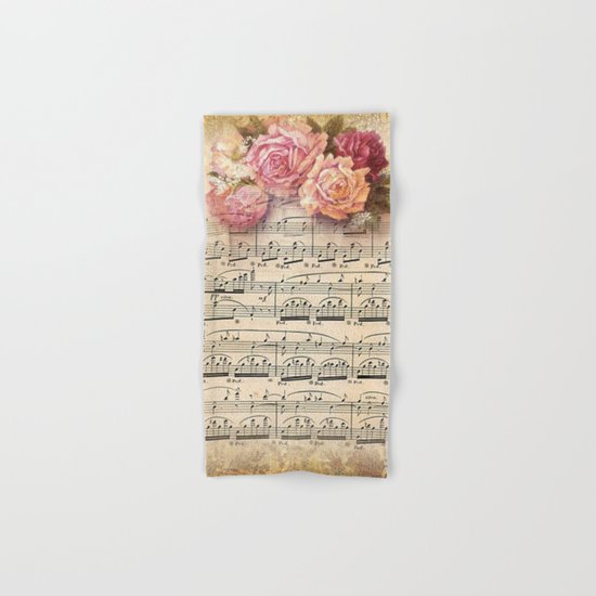 Vintage Music #2 Hand & Bath Towel