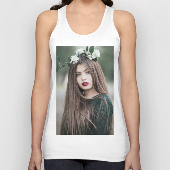 Green eyes Unisex Tank Top