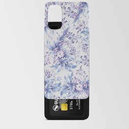 Elegant vintage pink lavender white blue floral Android Card Case