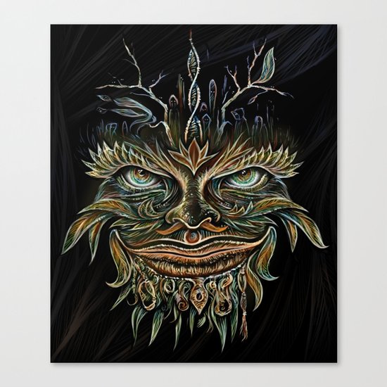 Forest Elemental Color Canvas Print