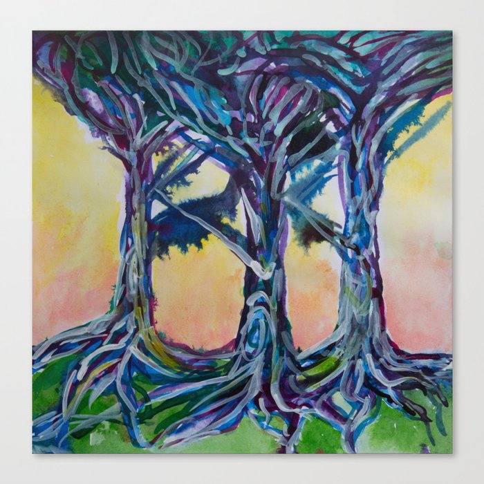 Three Trees Canvas Print