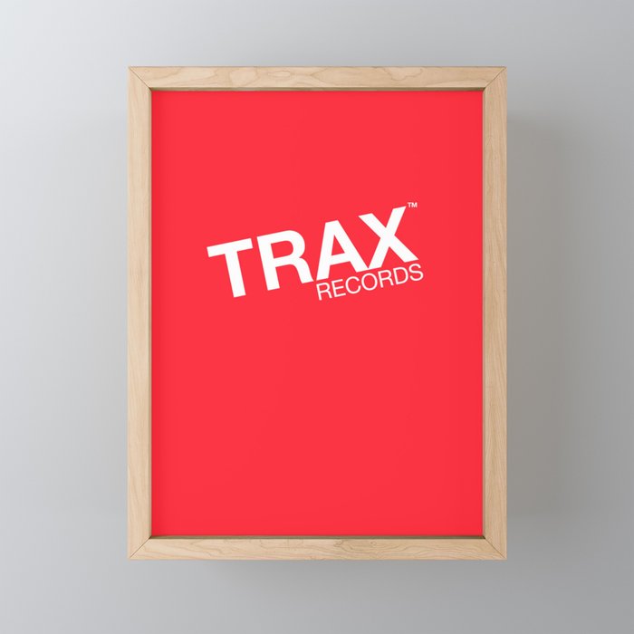 Trax Records Signature Logo Framed Mini Art Print