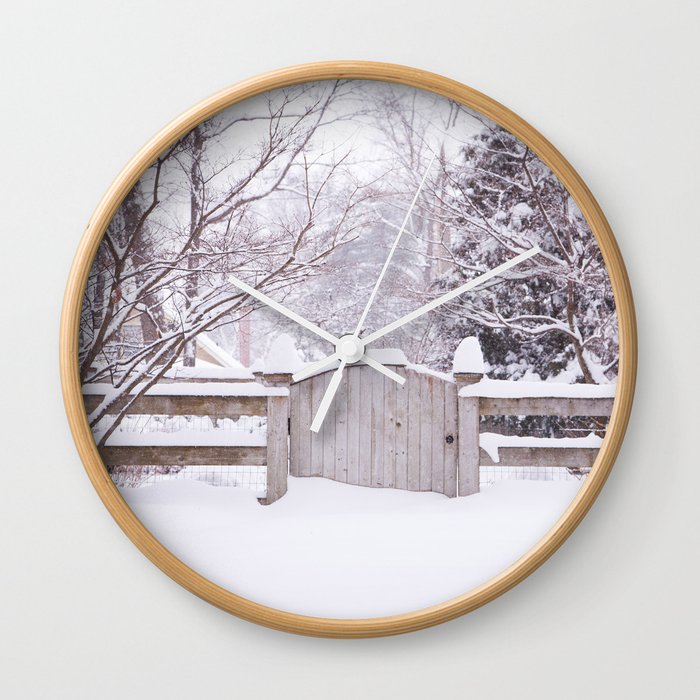 Snow Gate  Wall Clock