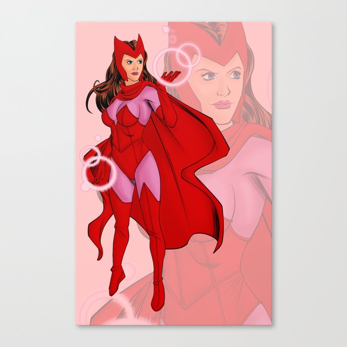 Scarlet Witch Wanda Canvas Print