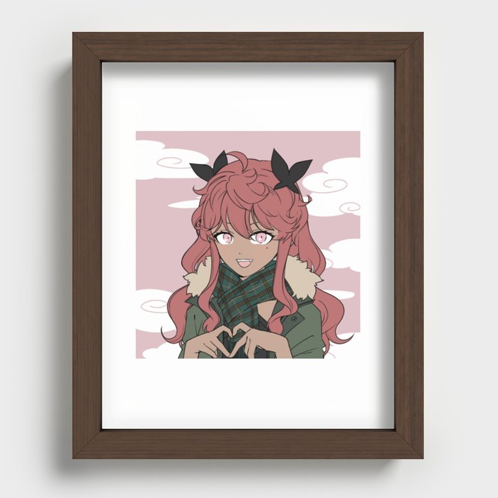 Cute girl  Recessed Framed Print