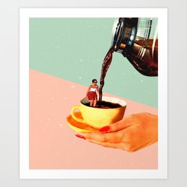 Morning coffee Art Print