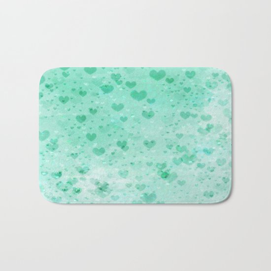 A Sea Of Floating Hearts Bath Mat