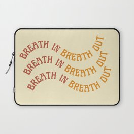 Breath In Breath Out | Wavy Laptop Sleeve