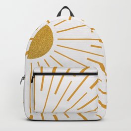 Golden Sunshine Rays Backpack