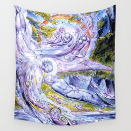 William Blake "Milton's Mysterious Dream" Wall Tapestry