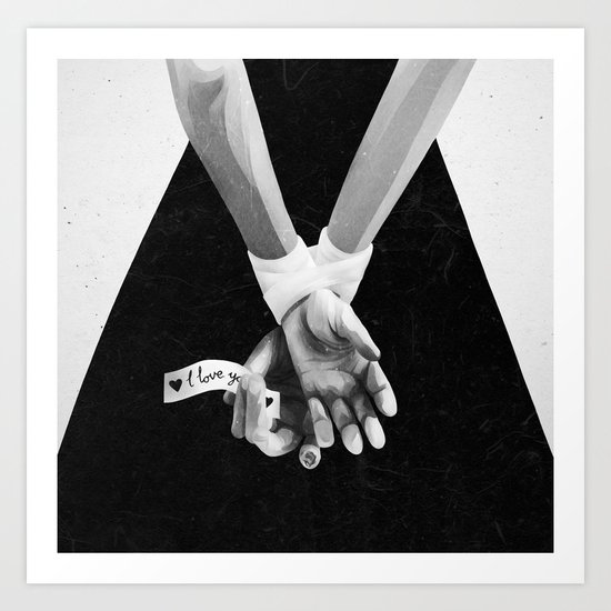 My kidnapper gives a really good backrub Art Print