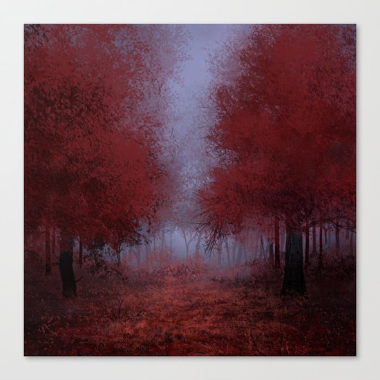 red forest Canvas Print