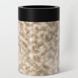 Luxury Soft Gold Sparkle Pattern Can Cooler