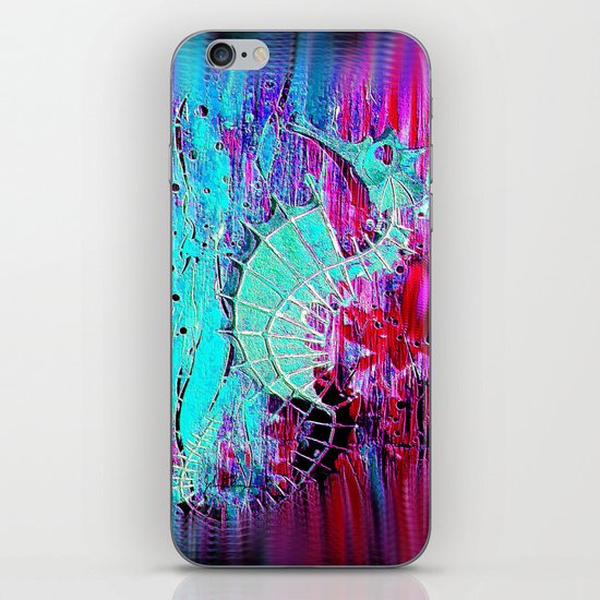 Seahorse Skeleton iPhone & iPod Skin
