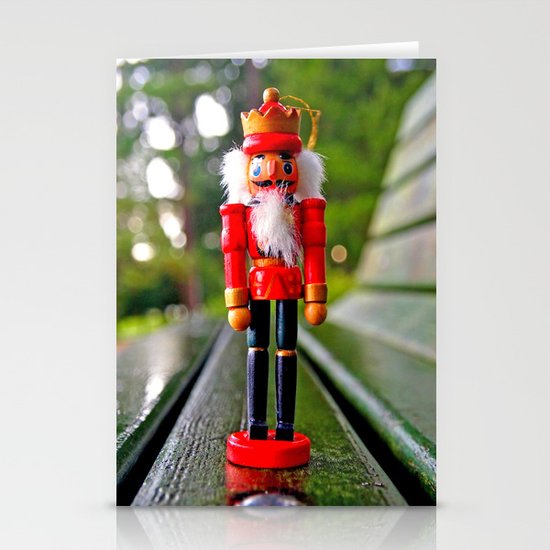 Park-bench Yuletide Stationery Cards