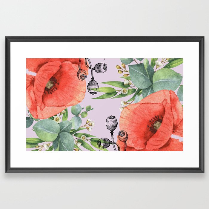 Poppies  Framed Art Print