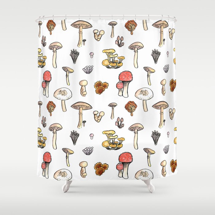 Mushroom Patch Shower Curtain