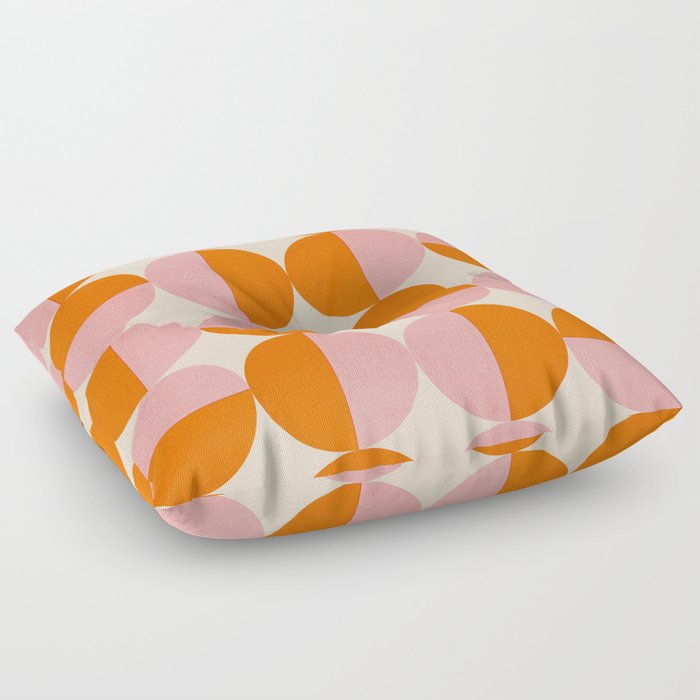 Abstraction_SUN_Circle_Pattern_Minimalism_001 Floor Pillow