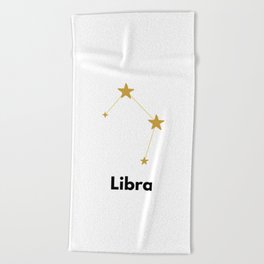 Libra, Libra Zodiac Beach Towel