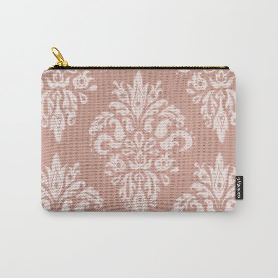 Rose Gold Vintage Pattern Carry-All Pouch