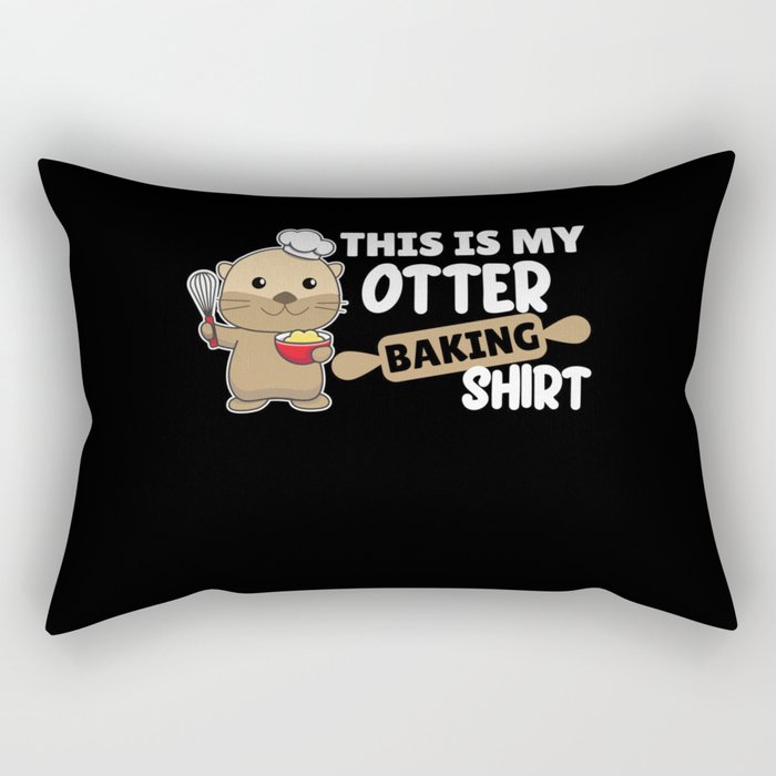 My Otter Back Shirt - Funny Otter Pun Rectangular Pillow