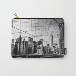 New York City black and white Carry-All Pouch
