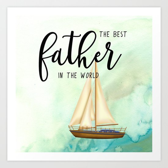 Best father #7 | Father's day Art Print
