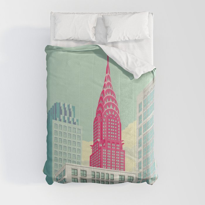 Park Avenue NYC landscape Comforter
