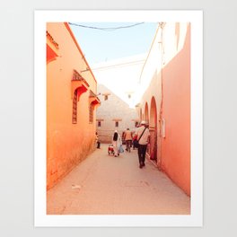 Colourful streets of Marrakech | Morocco | Travelphotography Art Print