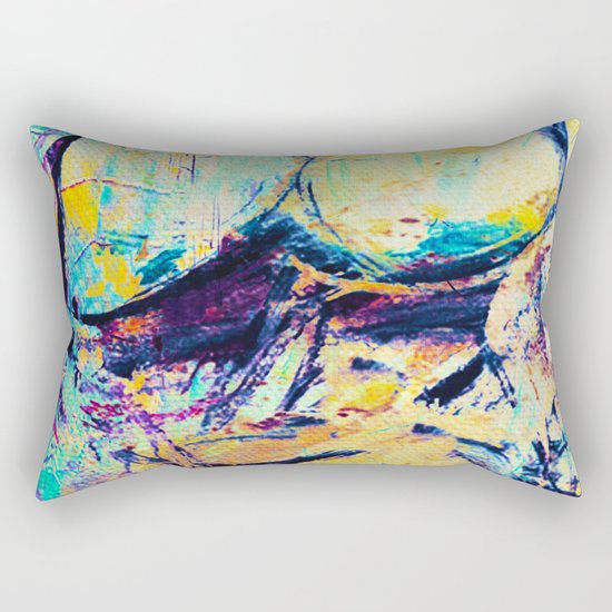 The Bath Of Fat Woman Rectangular Pillow