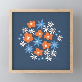 Orange Wildflowers No. 10 Framed Mini Art Print