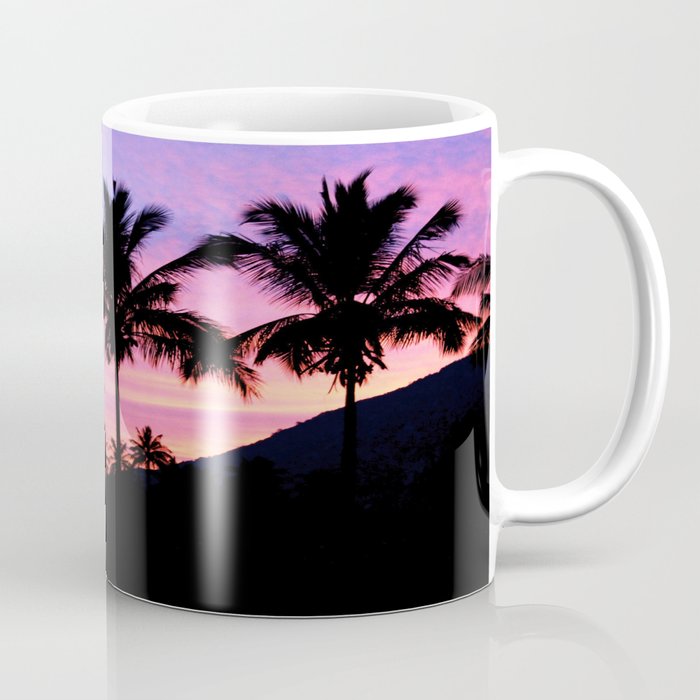Sunset Palm Trees Coffee Mug