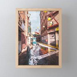 Walking in Chinatown | NYC | Colorful Travel Photography Framed Mini Art Print