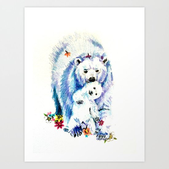 Mama Bear Lovin Art Print
